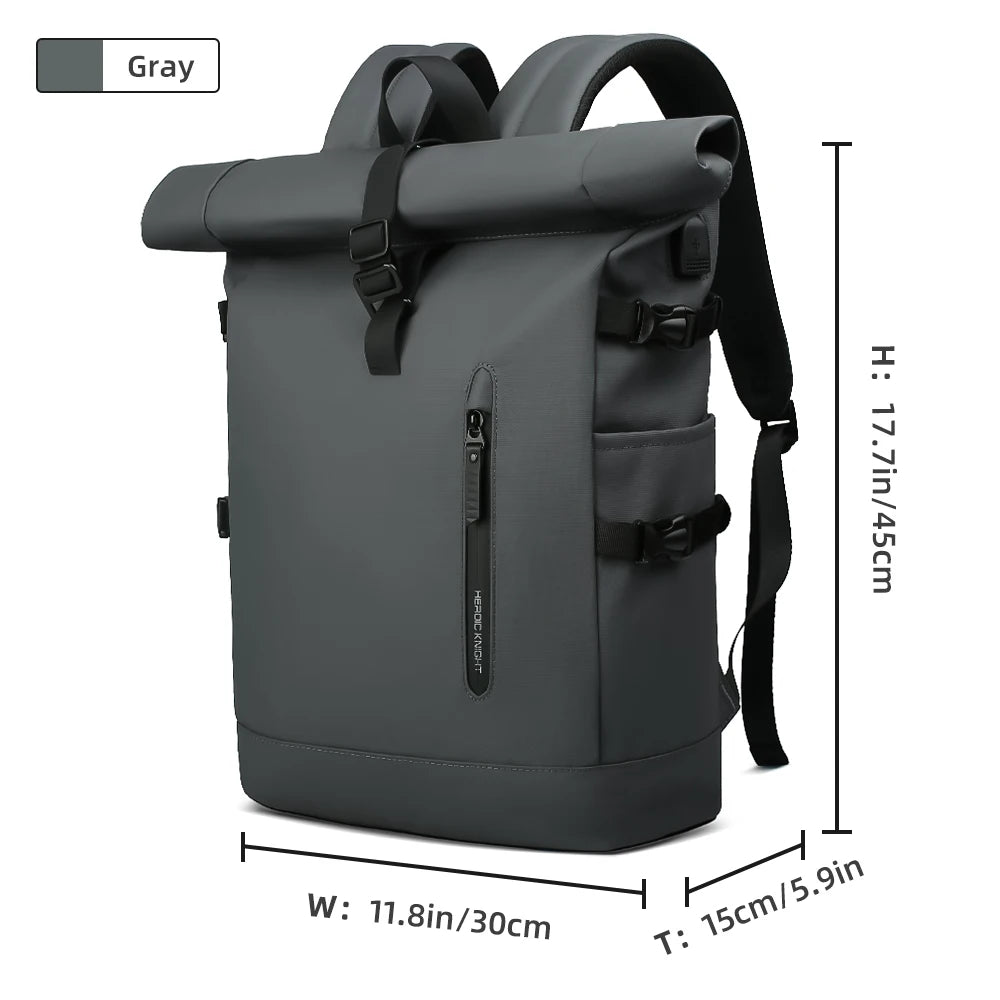 Expandable Travel Backpack with USB Port