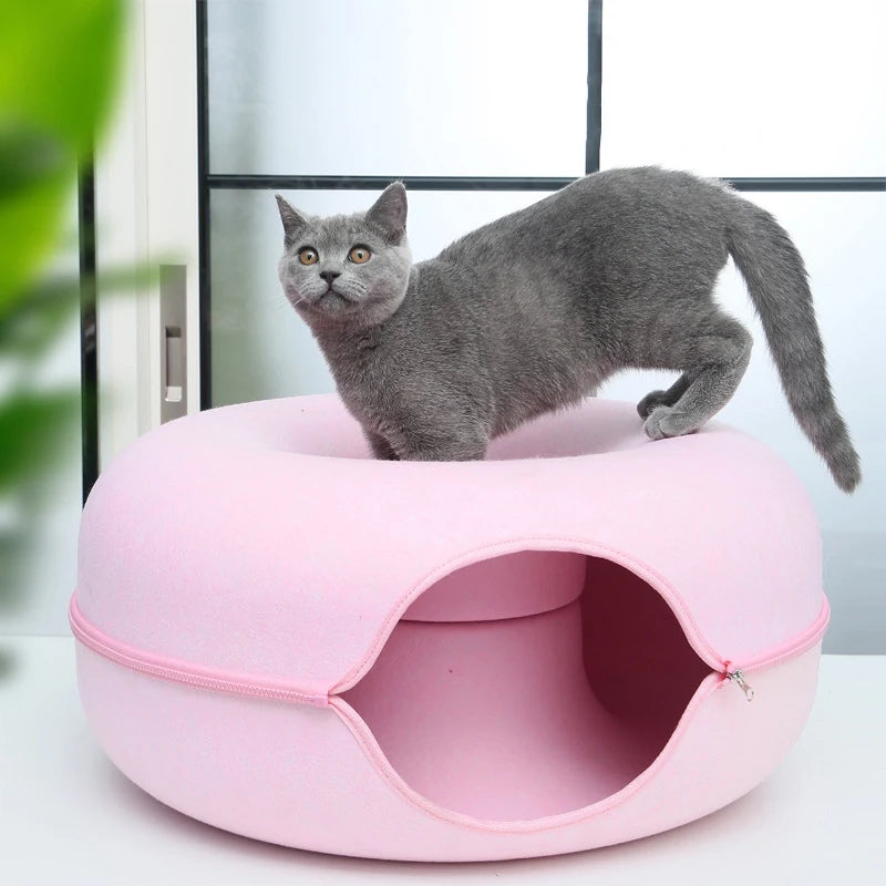 Donut Cat Tunnel Bed