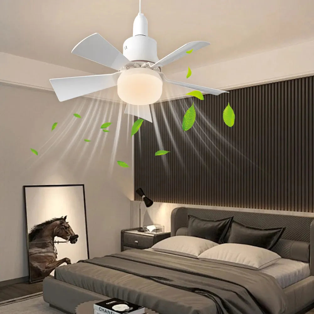 Socket Cooling Fan with LED Light