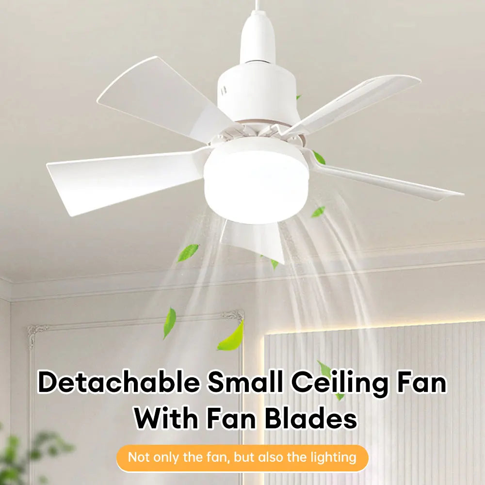 Socket Cooling Fan with LED Light