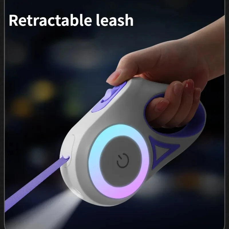 Dogs Retractable Leash Light