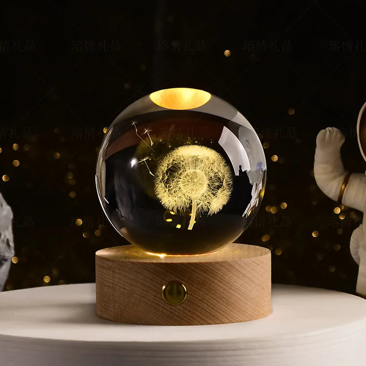 Crystal Ball Galaxy Lamp