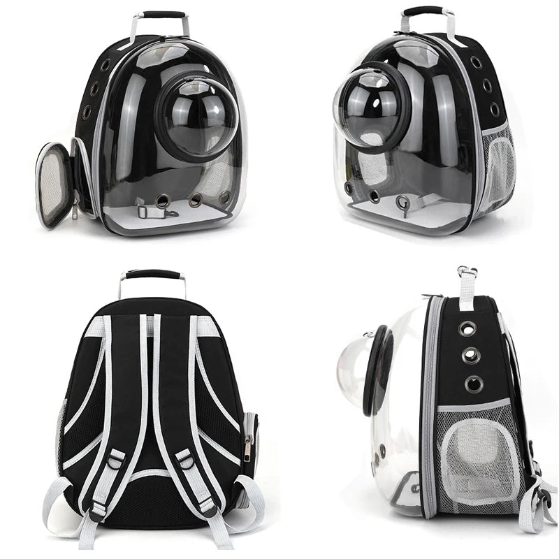 Space Capsule Cat Breathable Backpack