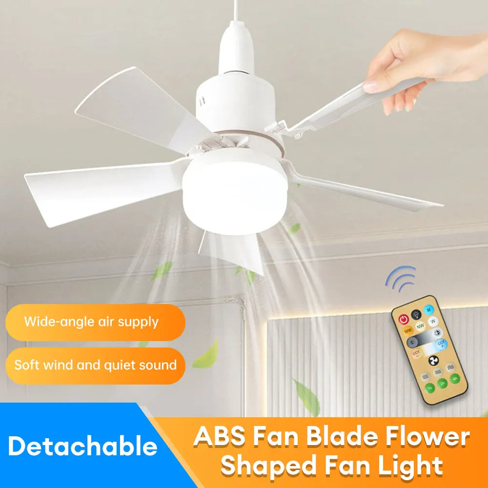 Socket Cooling Fan with LED Light