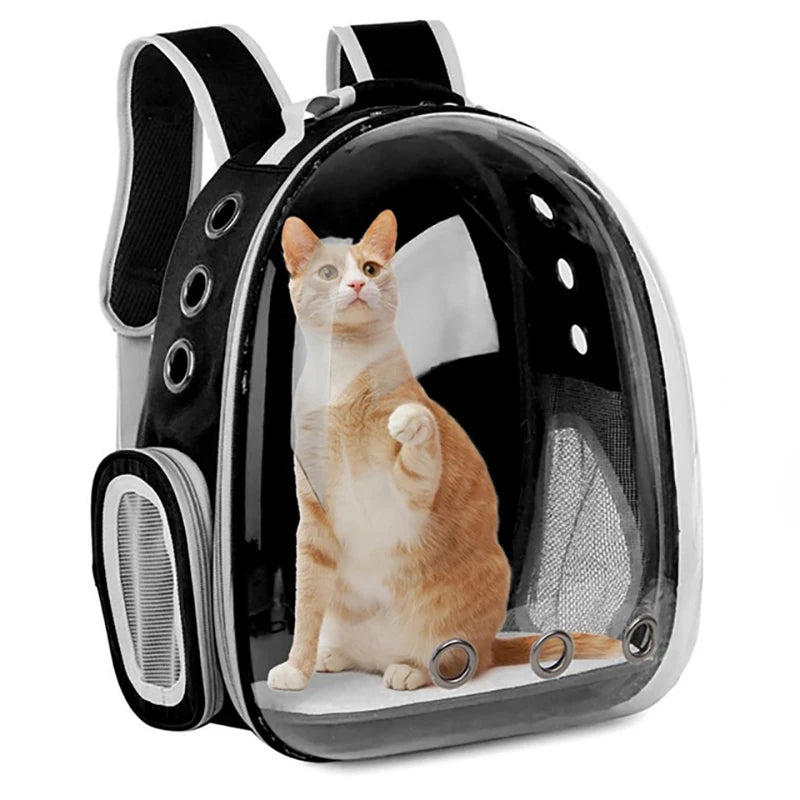 Space Capsule Cat Breathable Backpack