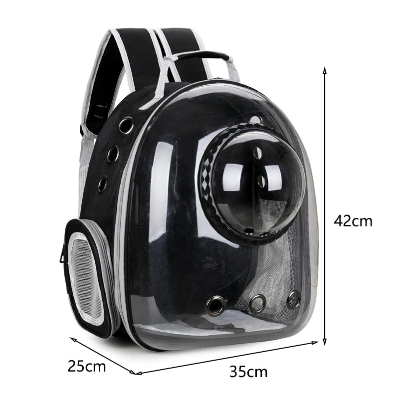 Space Capsule Cat Breathable Backpack