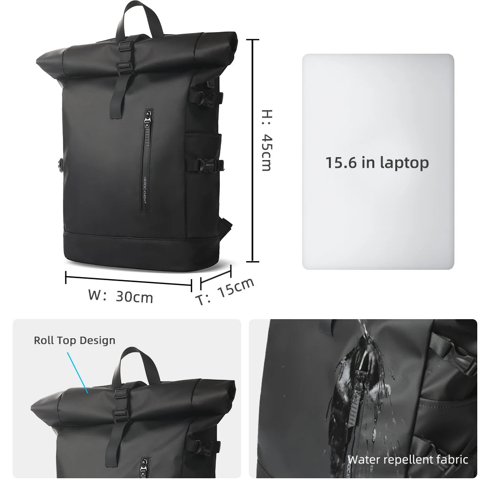 Expandable Travel Backpack with USB Port