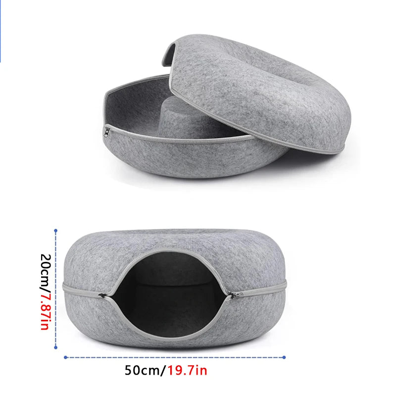 Donut Cat Tunnel Bed