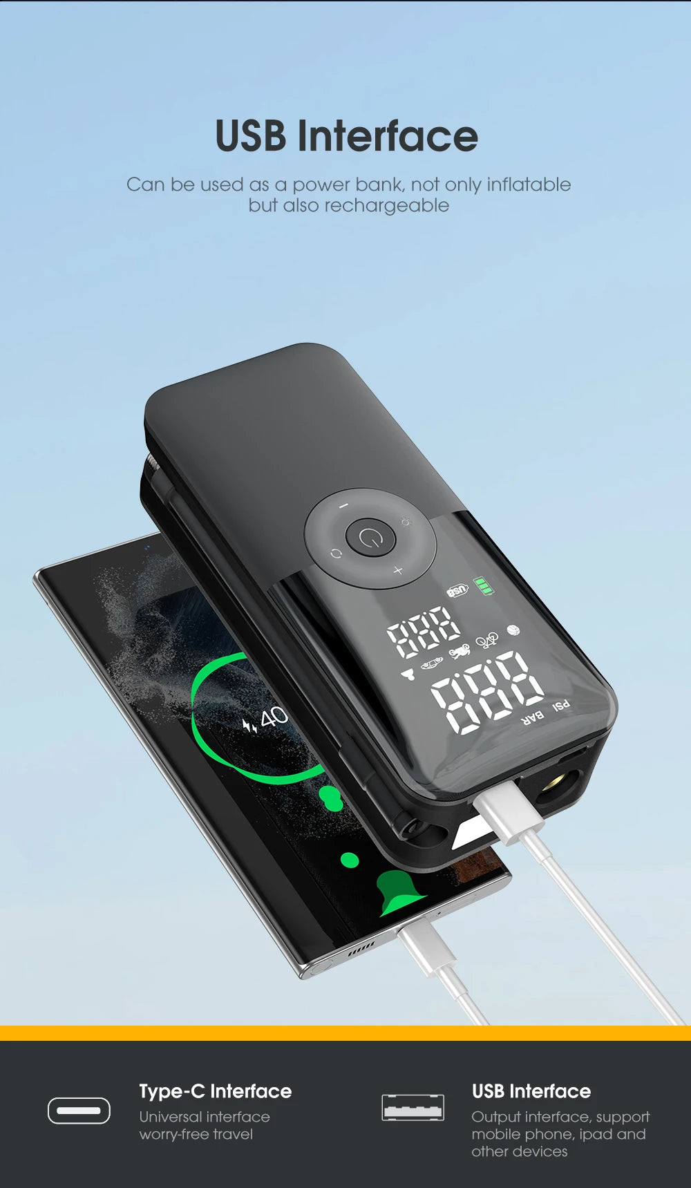 Electric Portable Tire Inflator