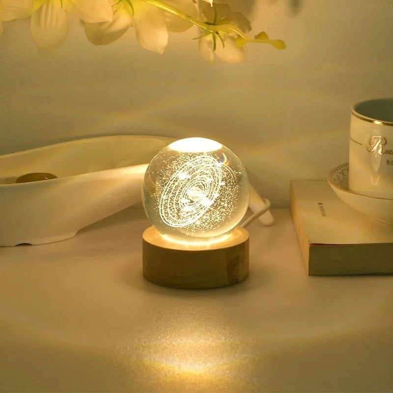 Crystal Ball Galaxy Lamp