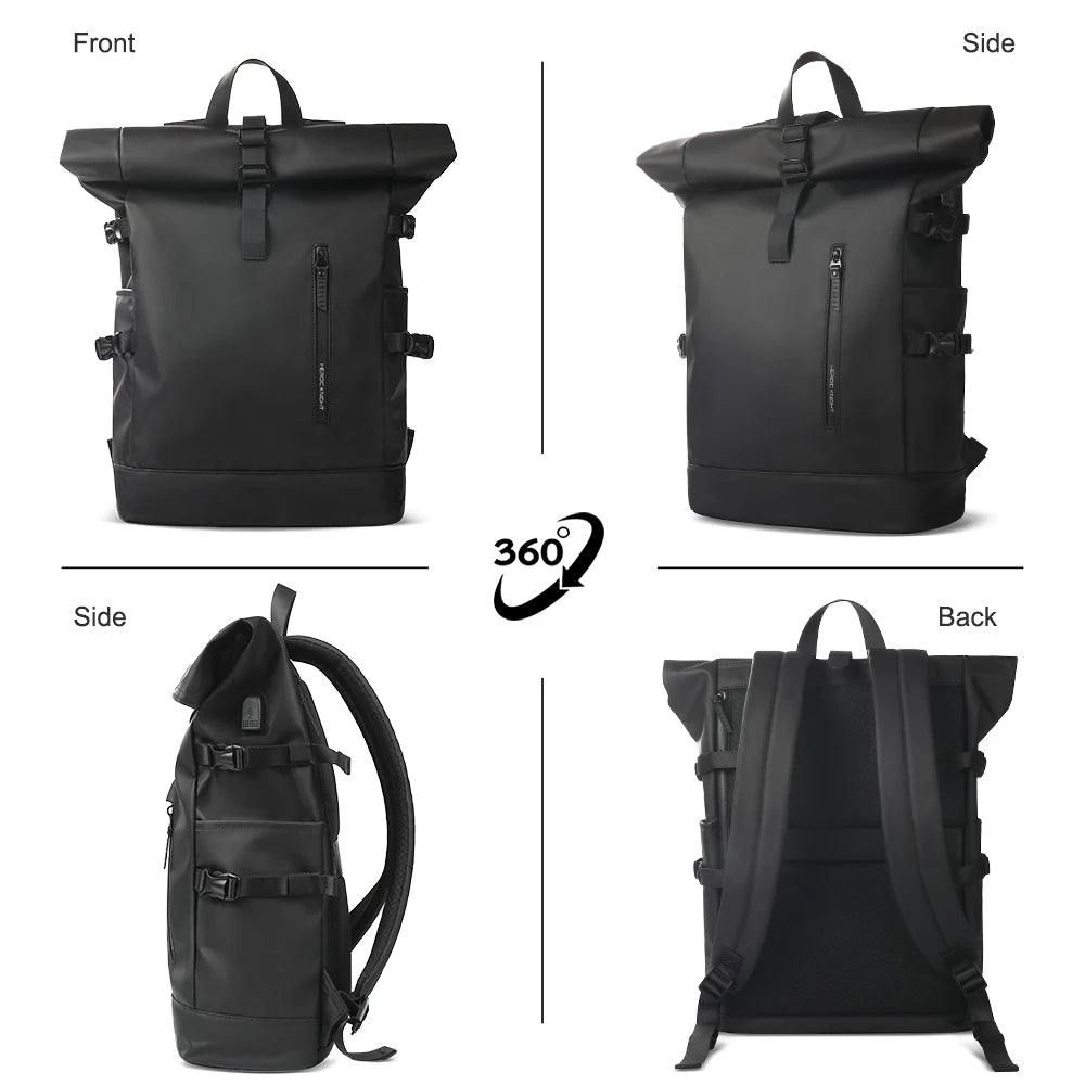 Expandable Travel Backpack with USB Port
